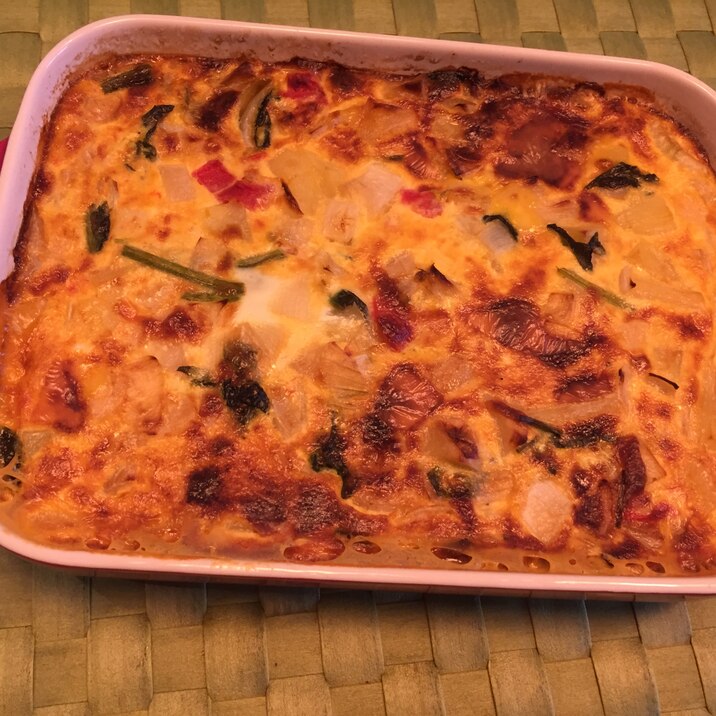 じゃがいもほうれん草トマト玉ねぎの生地なしキッシュ レシピ 作り方 By 管理栄養士くりこ 楽天レシピ じゃがいもほうれん草トマト玉ねぎの生地なしキッシュ レシピ 作り方 By 管理栄養士くりこ 楽天レシピ